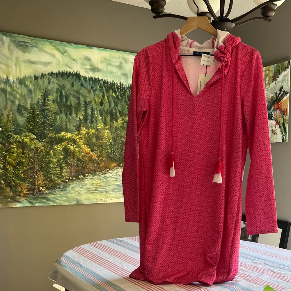 Cabana Life Pink Hooded Cover-Up